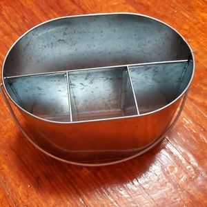 Galvanized Utensil caddy new rustic theme